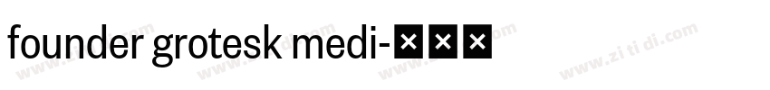 founder grotesk medi字体转换